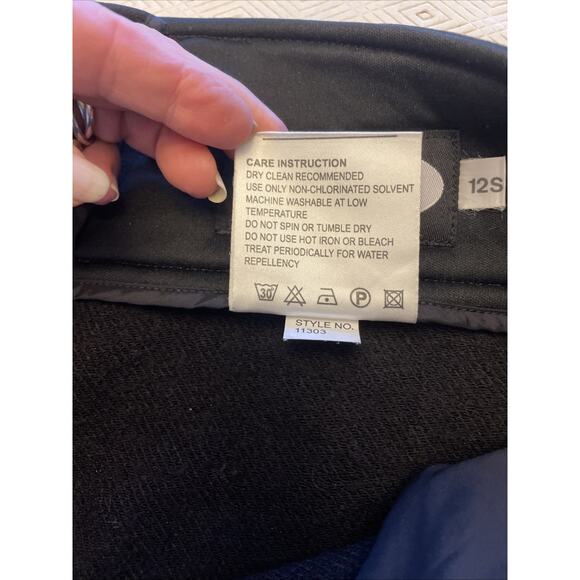 FERA Women’s 12S Wool Blend Softshell Ski Pants Black Stretch Flare Leg Snow EUC - Picture 11 of 12